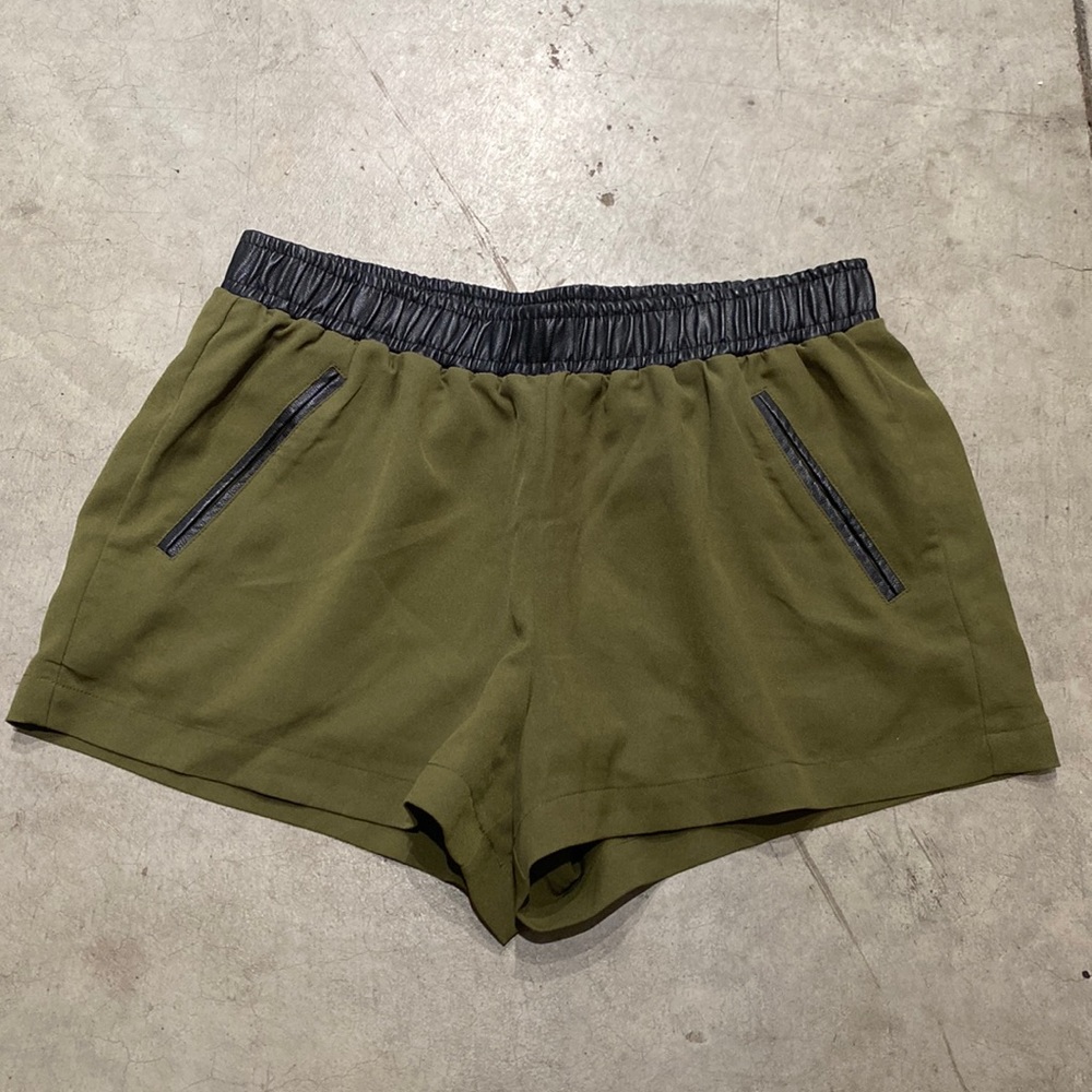 Olive green shorts
